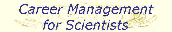 Career Management
for Scientists